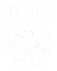 All Pain No Gains Skull Fitness Gym Slogans For Bodybuilders Gift V-Neck T-Shirt