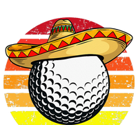 Cinco de Mayo Golf Ball With Sombrero Golfer Mexican Fiesta Poster