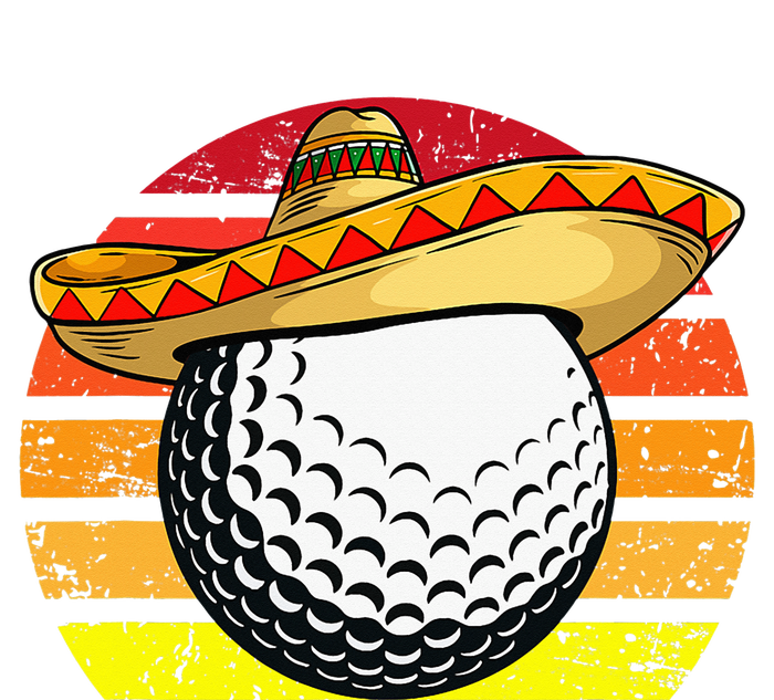 Cinco de Mayo Golf Ball With Sombrero Golfer Mexican Fiesta Poster