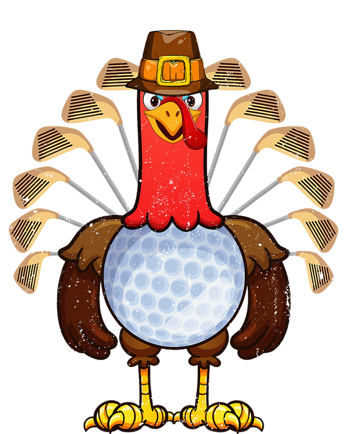 Cool Thanksgiving Golf Gobble Player Turkey Thankful T-Shirt