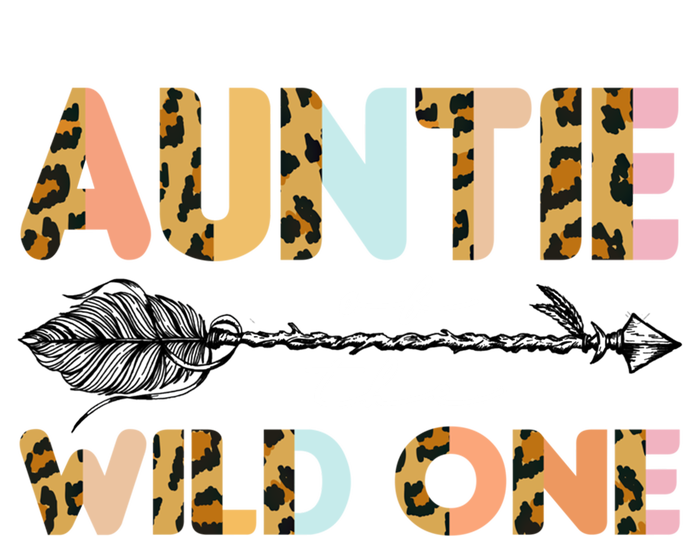 Aunt Of The Wild One Leopard Themed 1st Birthday Decoration Gift Kids T-Shirt