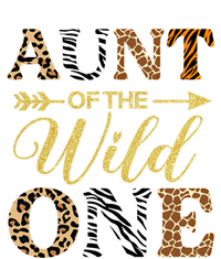 Aunt Of The Wild One Gift Zoo Themed 1st Birthday Party Gift Long Sleeve Shirt