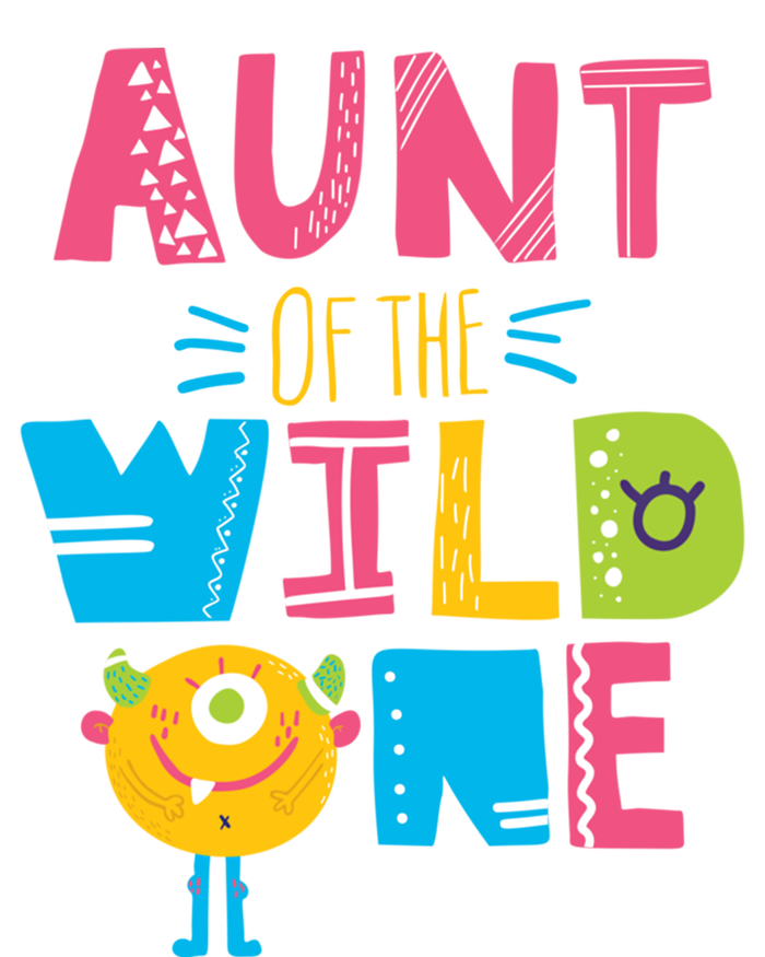 Aunt Of The Wild One Year Old First Birthday Meaningful Gift T-Shirt