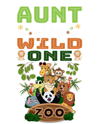 Aunt Of The Wild One Zoo Birthday Safari Jungle Animal Funny Gift T-Shirt