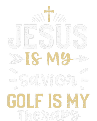 Golf Jesus Is My Savior Golf Is My Therapy - Jesus Kids T-Shirt