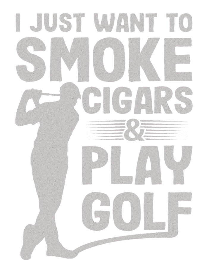 I Just Want to Smoke Cigars And Play Golf Funny Dad Women's Strappy Tank