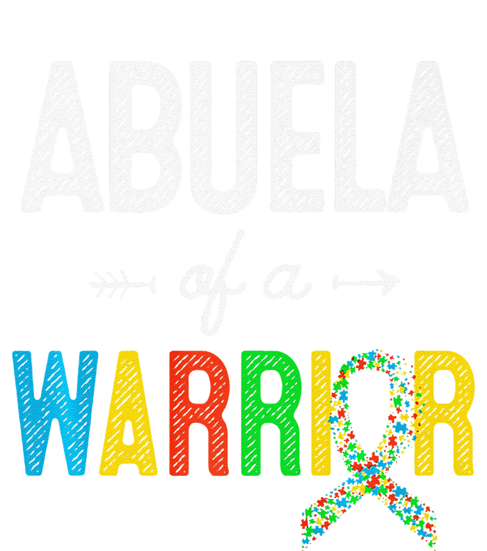 Abuela Of A Warrior Autism Awareness Support Women's Fleece Hoodie