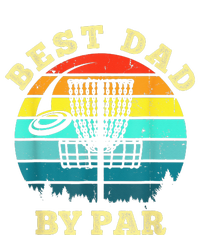 Best Dad By Par Disc Golf Funny Frisbee Golfer Father's Women's Long Sleeve Flannel Pajama Set 