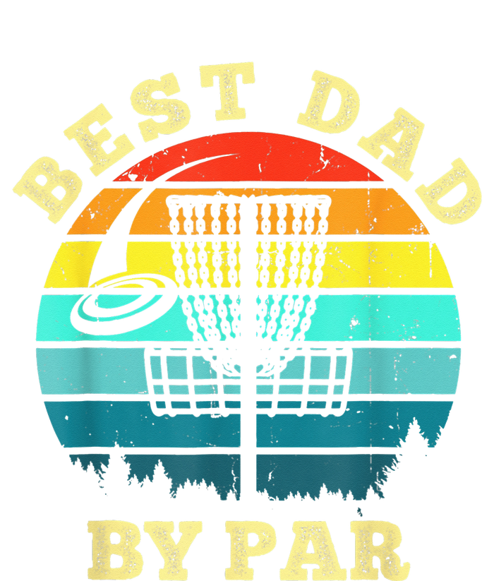 Best Dad By Par Disc Golf Funny Frisbee Golfer Father's Women's Long Sleeve Flannel Pajama Set 