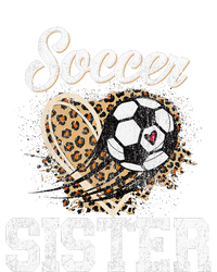 Soccer Sister Leopard Funny Soccer Sister Mother's Day T-Shirt