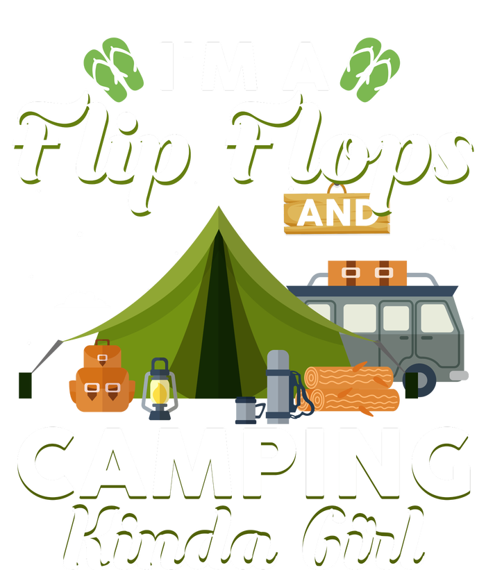 I'm A Flip Flops And Camping Kinda Gi Rl USA-Made Snowflake Beanie