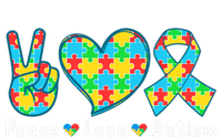 Peace Love Autism In April For Autism Awareness Valucap Bio-Washed Visor