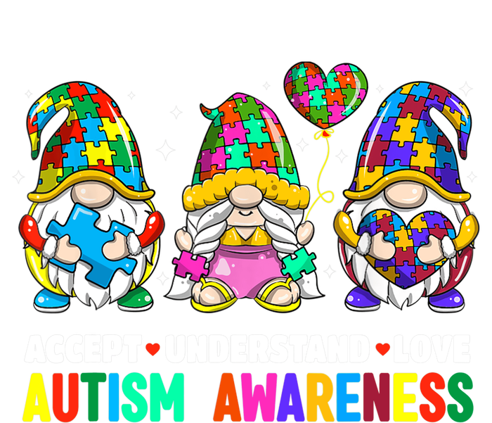 Accept Understand Love Autism Awareness Gnome Bumper Sticker