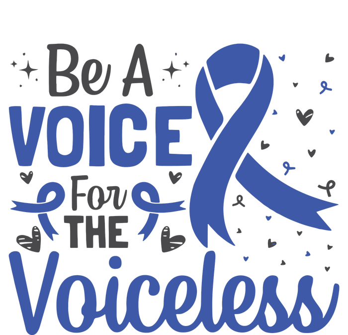 Be A Voice For The Voiceless Child Abuse Awareness National Tall Fusion ChromaSoft Performance T-Shirt