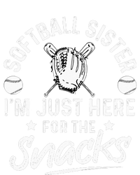 Softball sister I'm Just Here for the snacks retro Softball T-Shirt