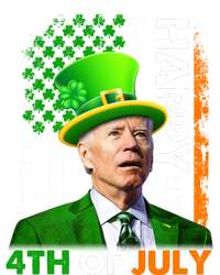 Happy 4th Of July Joe Biden St Patricks Day Leprechaun American Flag T-Shirt