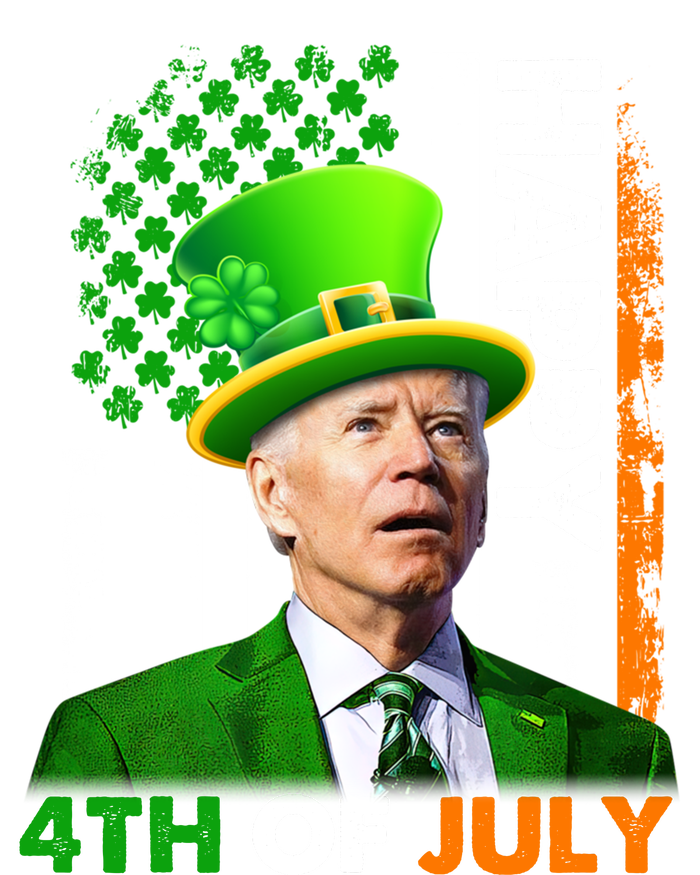 Happy 4th Of July Joe Biden St Patricks Day Leprechaun American Flag T-Shirt