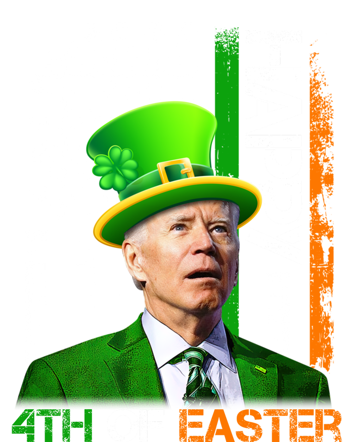 Happy 4th Of Easter Joe Biden St Patricks Day Leprechaun American Flag Womens Funnel Neck Pullover Hood