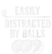 Easily Distracted by Balls Golf Ball Putt Vintage Long Sleeve Shirt