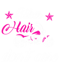 Cute Biker Hair Don't Care Quote Motorcycle Riders Gift Magnet