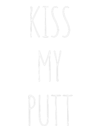 Kiss My Putt Funny Cute Golf Joke dad 16 in Basic Backpack