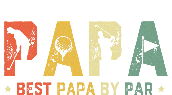 Best Papa by Par Golf Gift Father's Day golf T-Shirt