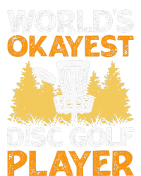 vintage World's Okayest Disc Golf Player Women's V-Neck T-Shirt