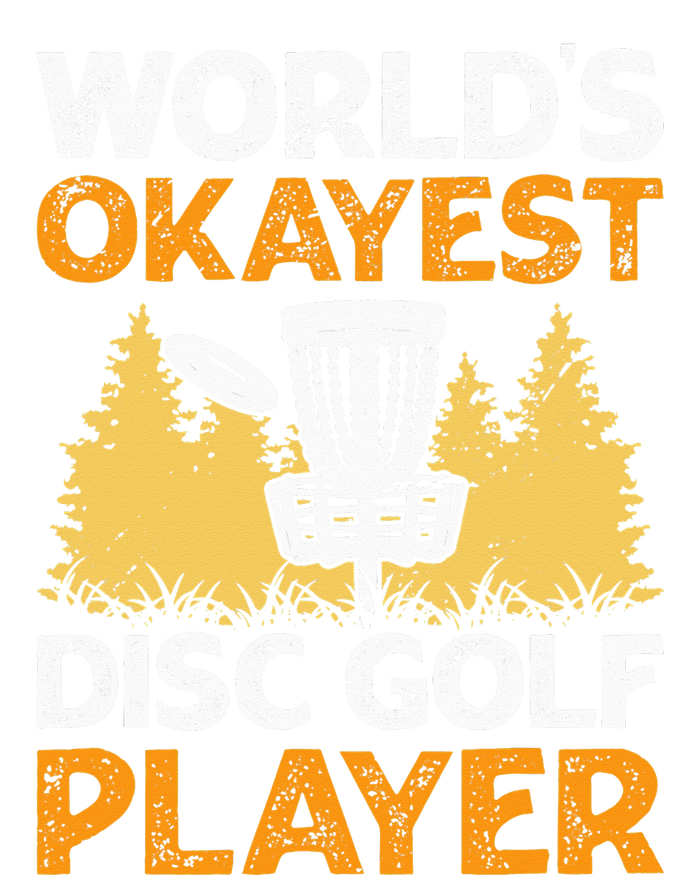 vintage World's Okayest Disc Golf Player Women's V-Neck T-Shirt