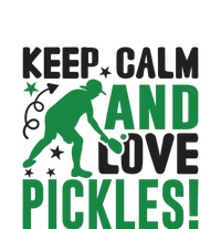 Pickleball Sport Keep Calm And Love Pickles Player Gift Yupoong Adult 5-Panel Trucker Hat