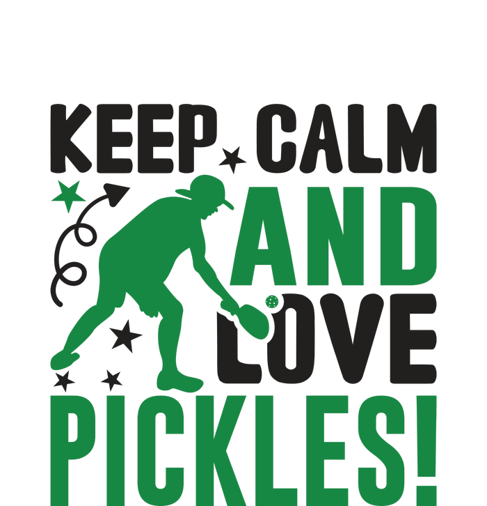 Pickleball Sport Keep Calm And Love Pickles Player Gift Yupoong Adult 5-Panel Trucker Hat