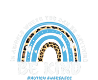 Be Kind Leopard Rainbow Choose Kindness Autism Awareness Women's V-Neck T-Shirt