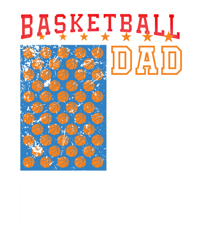 Basketball Dad Coach American Flag Sports Bball Player Daddy Gift Ladies Long Sleeve Shirt