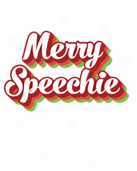 Cute Speech Therapist Christmas Retro Merry Speechie Holiday Funny Gift T-Shirt