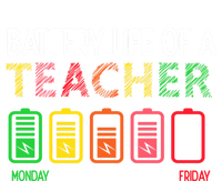 Battery Life Of A Teacher Appreciati To School Funny Gift T-Shirt