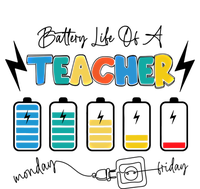 Battery Life Of A Teacher Back To School Teacher Life Gift T-Shirt