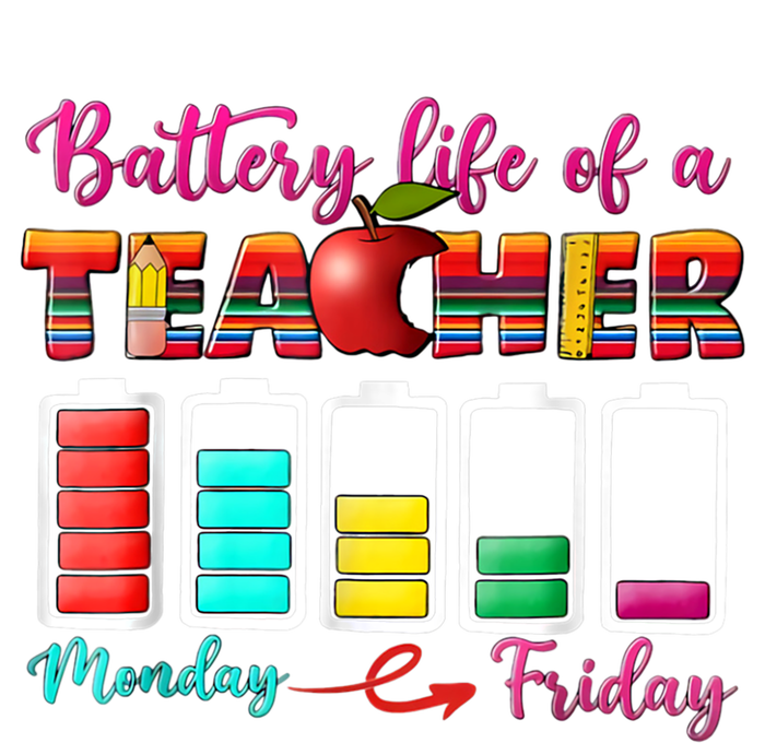 Battery Life Of A Teacher Best Teacher Serape Teacher Great Gift Ladies Essential Flowy Tank