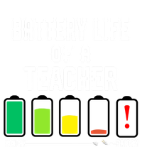 Battery Life Of A Teacher Funny Teaching Days Monday Friday Gift Tall Long Sleeve T-Shirt