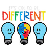 Autism Ok To Be Different Light Bulb Awareness T-Shirt