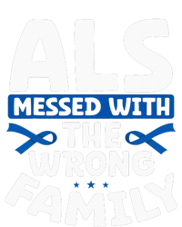 ALS Messed With The Wrong Family ALS Support Squad Kids Hoodie