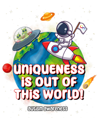 Uniqueness Is Out Of This World Autism Awareness Space Mousepad