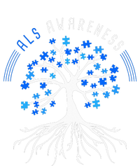 Blue Ribbon ALS Awareness Tree T-Shirt