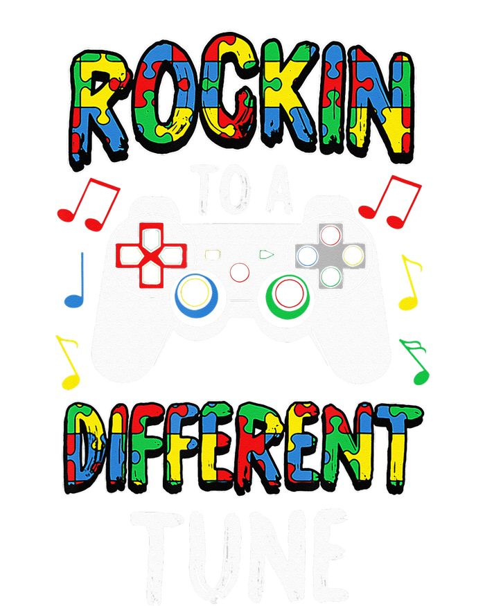 Rocking To A Different Tune Autism Awareness Gamer Womens CVC Long Sleeve Shirt