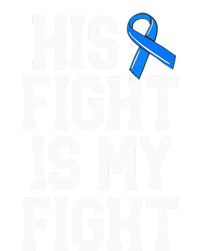 His Fight Is My Fight Wife  ALS Blue Ribbon Awareness PosiCharge Competitor Tank