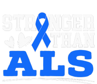 Stronger Than ALS Awareness Ribbon Supporter Warrior PosiCharge Competitor Tank