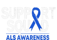 Support Squad ALS Awareness Month Blue Ribbon Support Team Sustainable Bucket Hat