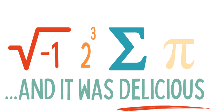 I Ate Some Pie And It Was Delicious I Ate Some Pi Math T-Shirt