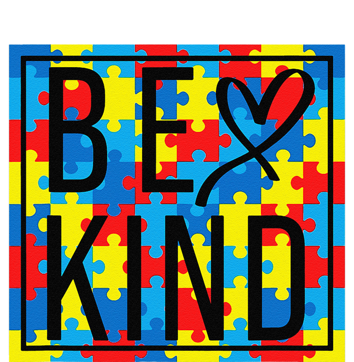 Autism Awareness Be Kind Kindness Puzzle Ribbon Heart Tank Top