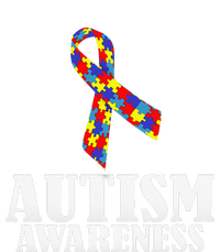 Autism Awareness Ribbon Puzzle Pieces Colors Gift T-Shirt