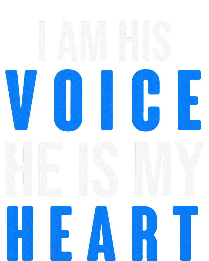 Autism Awareness Tees I Am His Voice He Is My Heart Cooling Performance Crew T-Shirt