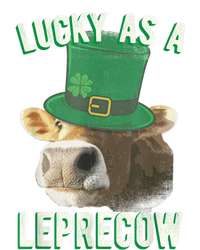 Lucky As A Leprecow Cute Cow Leprechaun MashUp St. Paddy's Valucap Bio-Washed Visor